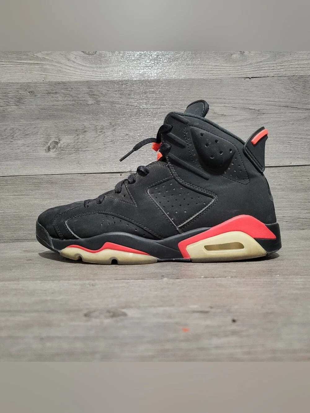 Air Jordan 6 Retro Mens Size 8 Black Infrared 2019 384664-060
